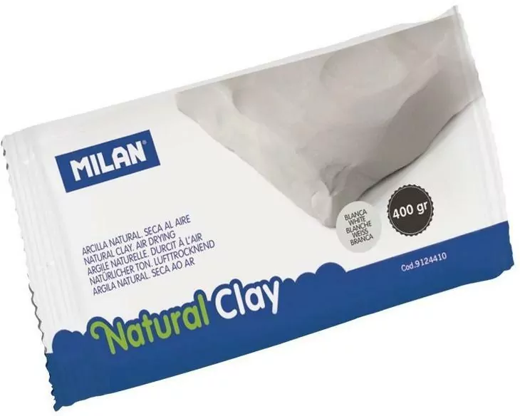 MILAN. Glina naturalna samoutwardzalna. Biała, 400g - tantis.pl
