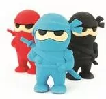 Gumki do ścierania Ninja 3 sztuki - tantis.pl