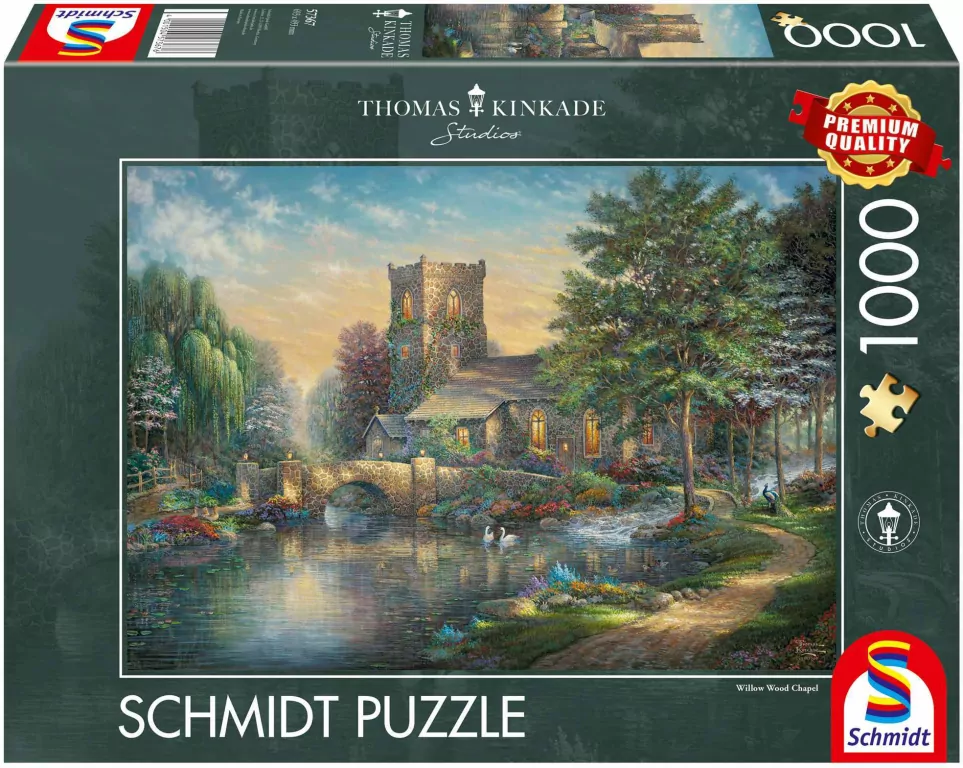 Puzzle 1000. Thomas Kinkade, Kaplica - tantis.pl