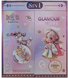 Koraliki do tworzenia bransoletek w pudełku DIY 8w1 2888el.