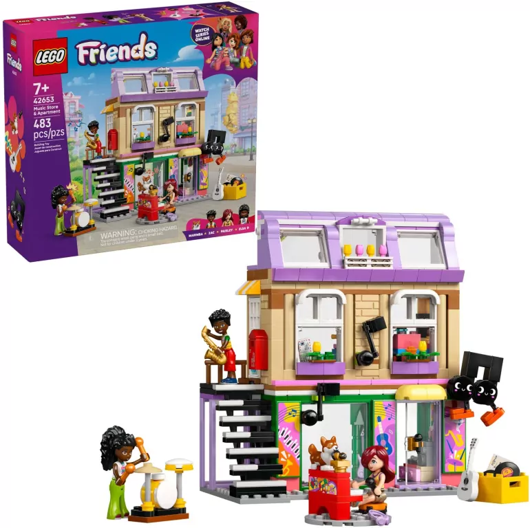 LEGO® Friends. Sklep muzyczny i mieszkanie 42653 - tantis.pl