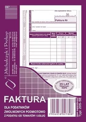 Faktura 205-5E - tantis.pl