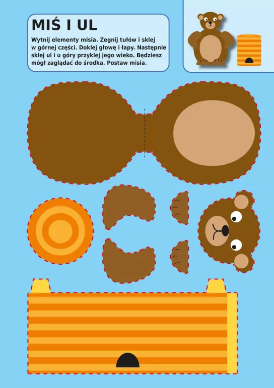 Miś i jego przyjaciele. Wesołe wycinanki - tantis.pl