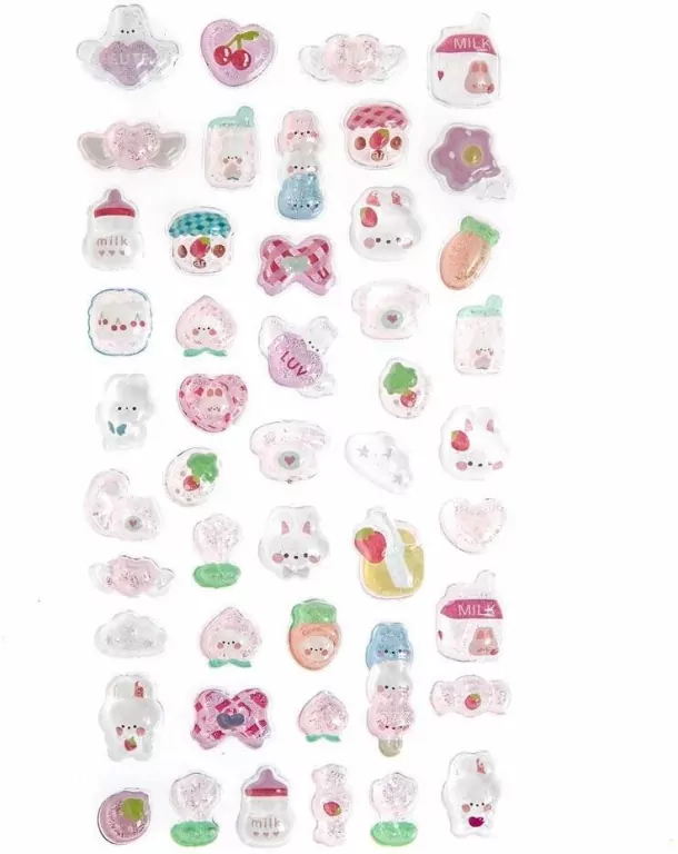 Naklejki candy drops pink 47szt - tantis.pl