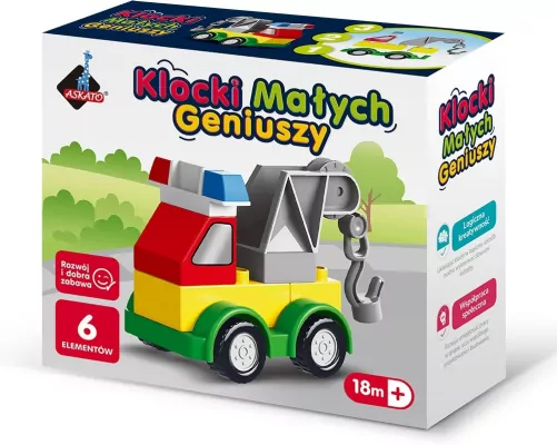 Klocki małych geniuszy Autko 6el