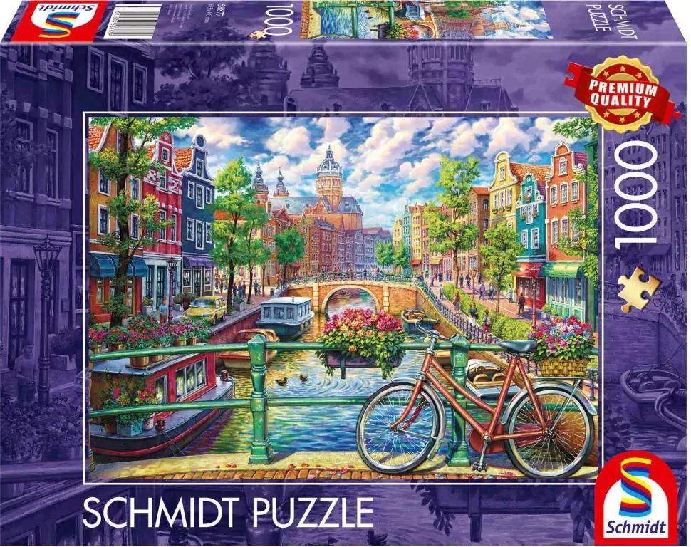 Puzzle PQ 1000 Kanał Amsterdamski - tantis.pl