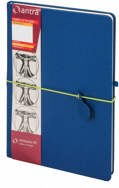 Notes w kropki B5. Renesans. Granatowy. ANTRA - tantis.pl