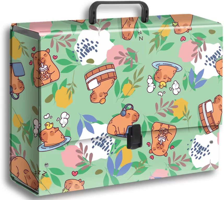 Teczka z rączką B4 jumbo Kapibara łąka PENMATE - tantis.pl