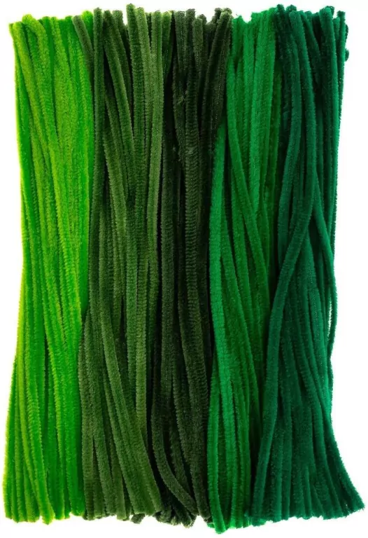 Druciki kreatywne 30cm odcienie zieleni 200szt - tantis.pl