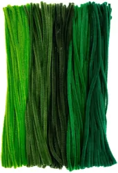 Druciki kreatywne 30cm odcienie zieleni 200szt