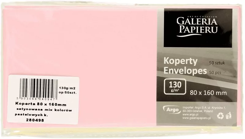 KOPERTA 80X160 NK MIX PAST GAL PAP PB OP - tantis.pl