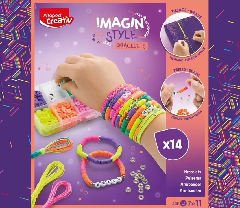 Maped. Creativ, Bransoletki neonowe, 14 sztuk - tantis.pl