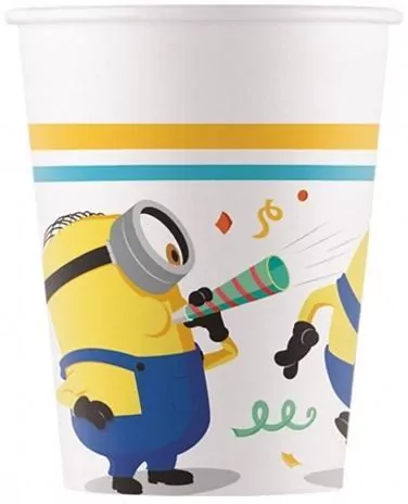 Kubeczki papierowe 200ml. Minionki - tantis.pl
