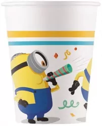 Kubeczki papierowe 200ml. Minionki