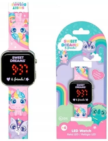 Zegarek LED z kalendarzem Sweet Dreams KL11621 - tantis.pl