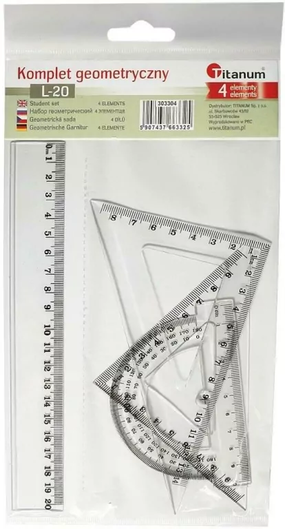 Komplet geometryczny 20 cm. 4 elementowy - tantis.pl