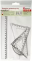 Komplet geometryczny 20 cm. 4 elementowy - tantis.pl