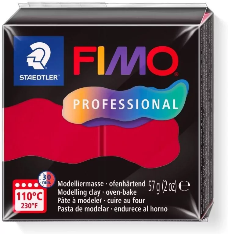 Masa termoutwardzalna Fimo 57g karminowy - tantis.pl