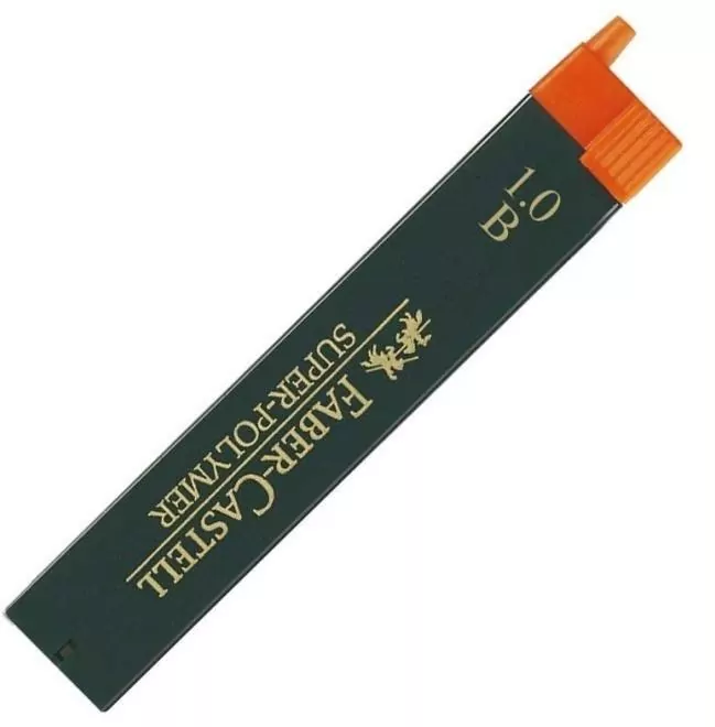 Wkład grafitowy B 1,0mm (12szt) FABER CASTELL - tantis.pl