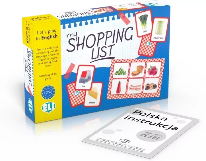 Gra językowa Angielski My Shopping List. Opr. karton - tantis.pl