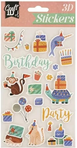 CCG naklejki 3D Birthday CR6003 12121 - tantis.pl