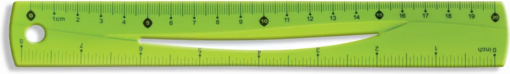 Linijka elastyczna 20cm. Zielona - tantis.pl