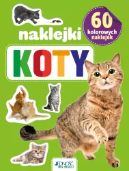 Koty. 60 kolorowych naklejek