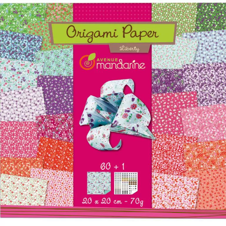 Papier origami 20 x 20 cm Liberty 60 arkuszy - tantis.pl