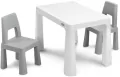 Stolik dziecięcy z 2 krzesełkami Monti grey - tantis.pl