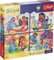 Puzzle 4x88 Kosmiczny Stitch TREFL - tantis.pl