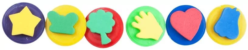 Pieczątki z pianki 5,5cm 6 szt - tantis.pl