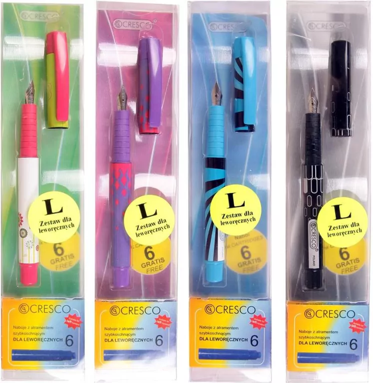 Pióro Collage 11 dla leworęcznych + 6 naboi - tantis.pl