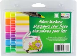 Markery tekstylne fluo 6 kolorów
