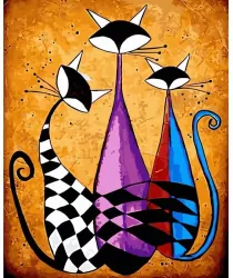Malowanie po numerach 40x50cm Trzy Koty