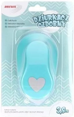 Dziurkacz ozdobny. Serce 3,8cm, mix - tantis.pl
