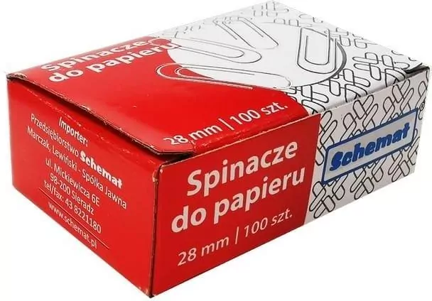 Spinacze do papieru 28mm - tantis.pl