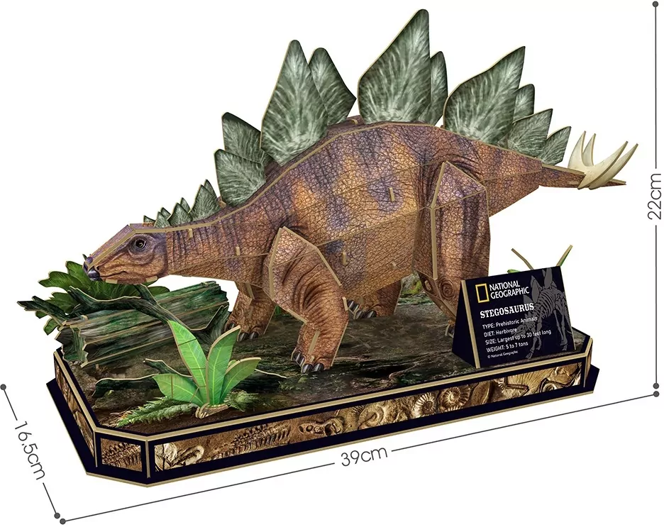 Puzzle 3D Stegozaur National Geographic - tantis.pl