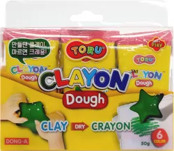 Masa kredkowa 50g 6 kolorów DONG-A