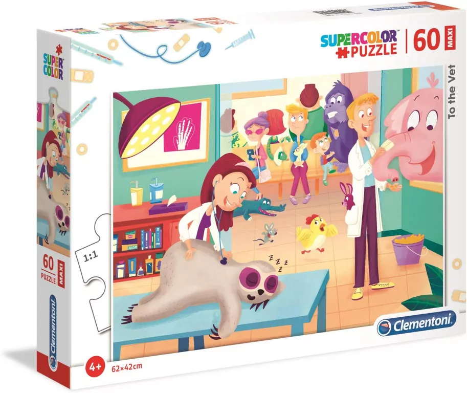 Puzzle 60. Maxi. U weterynarza. 26446 - tantis.pl