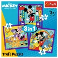 Puzzle 3w1 Miki i jego wesoła ekipa TREFL - tantis.pl