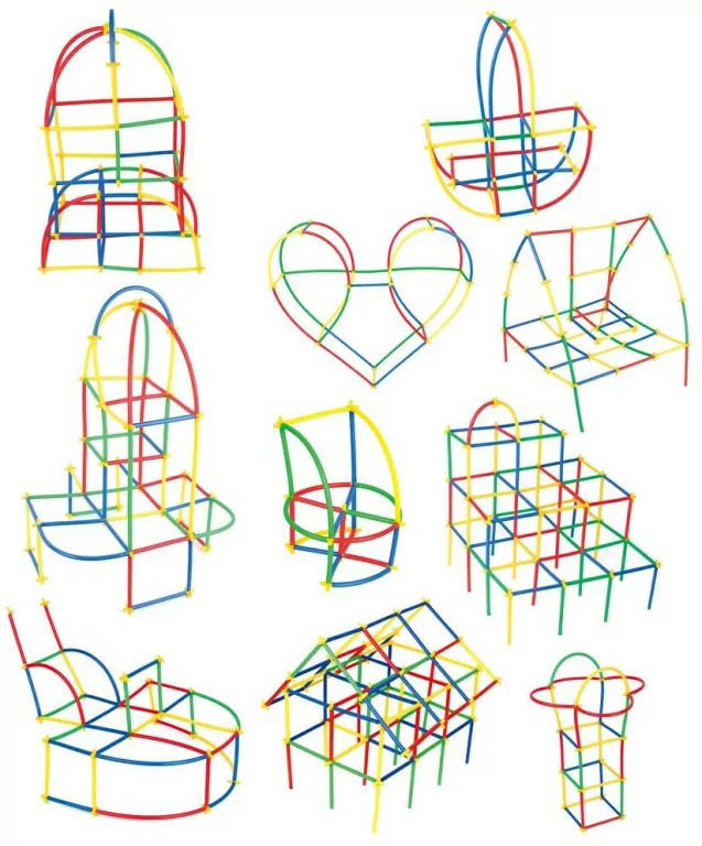 Klocki słomki, 110 elementów - tantis.pl