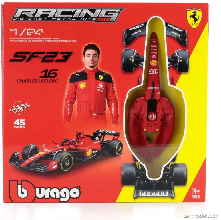 Ferrari Formula Model Kit With Helmet & Stand - tantis.pl