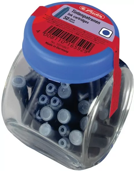 Naboje atramentowe w słoiczku, 50 sztuk - tantis.pl