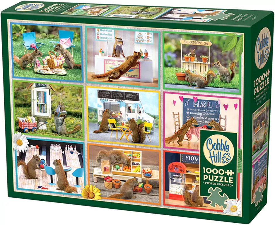 Puzzle 1000 Wiewiórki w wielkim mieście G3 - tantis.pl