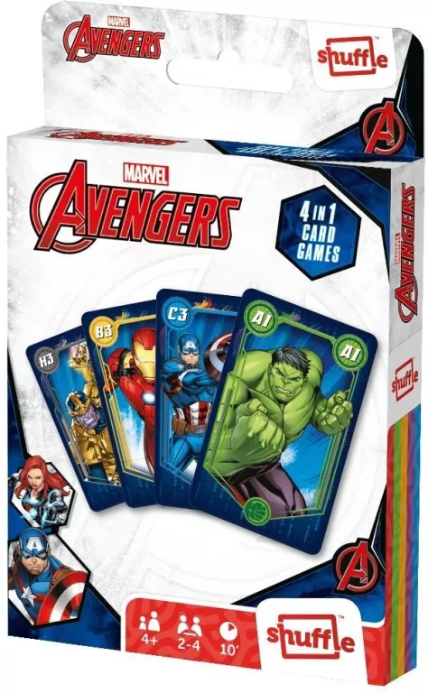 Avengers 4w1. Gra karciana Cartamundi - tantis.pl