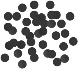 Konfetti foliowe B&C Kółeczka 2cm 250g czarne