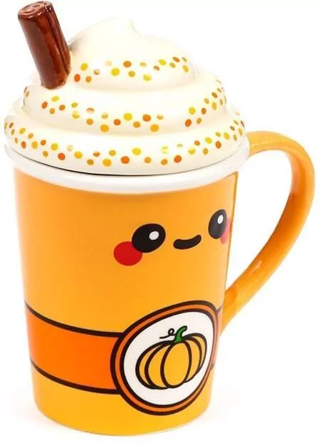 Kubek ceramiczny z przykrywką - Pumpkin Spiced.. - tantis.pl