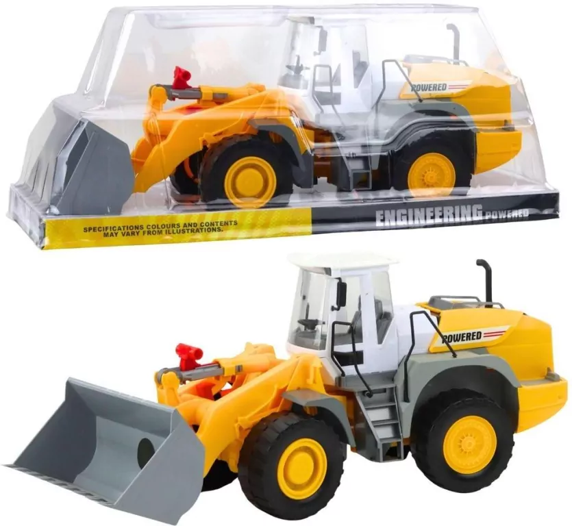 Koparka duża ruchoma łyżka szaro żółta - tantis.pl