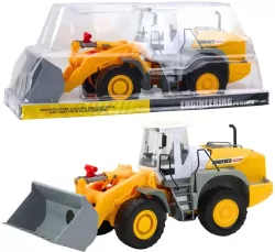 Koparka duża ruchoma łyżka szaro żółta