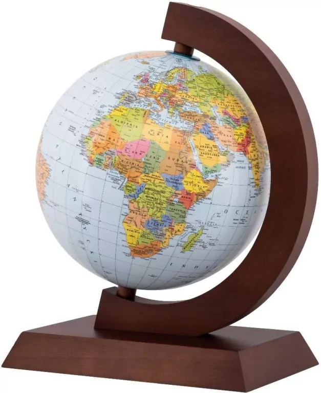 Globus polityczny drewniana oprawa 25cm GB - tantis.pl
